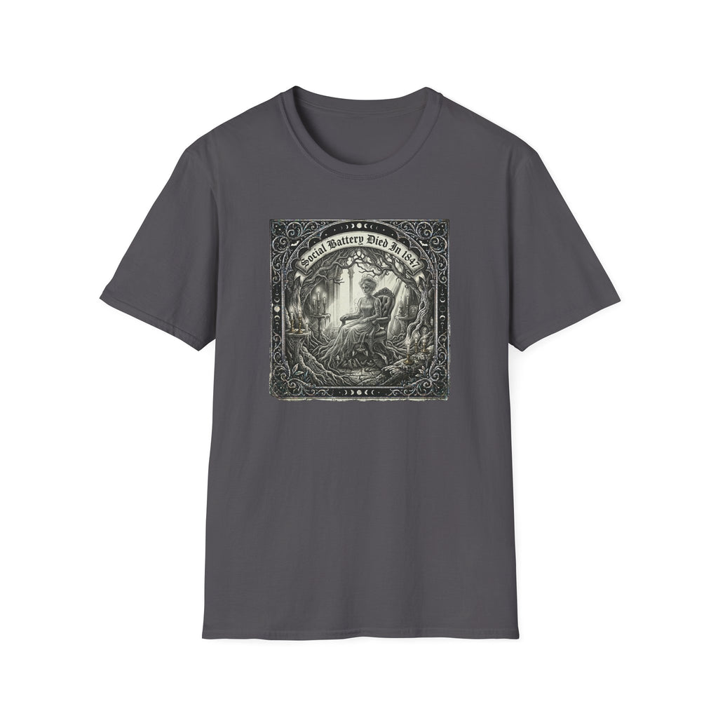 Social Battery Died In 1847 T-Shirt