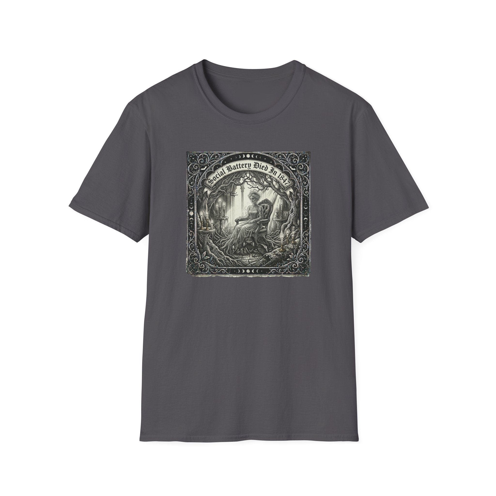 Social Battery Died In 1847 T-Shirt