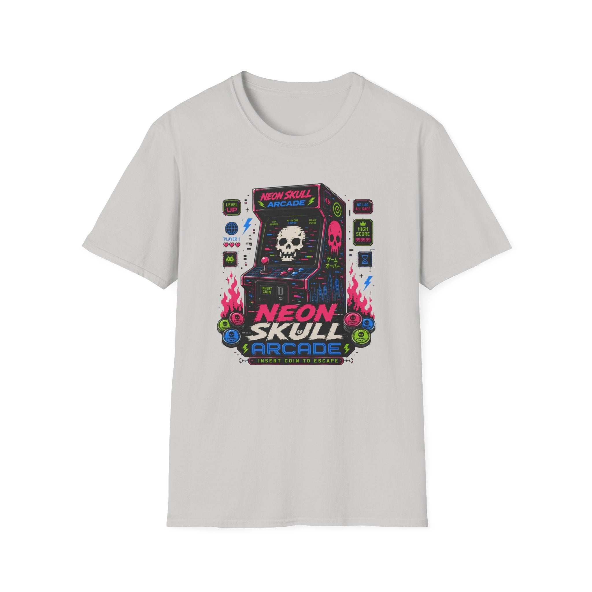 Neon Skull Arcade T-Shirt