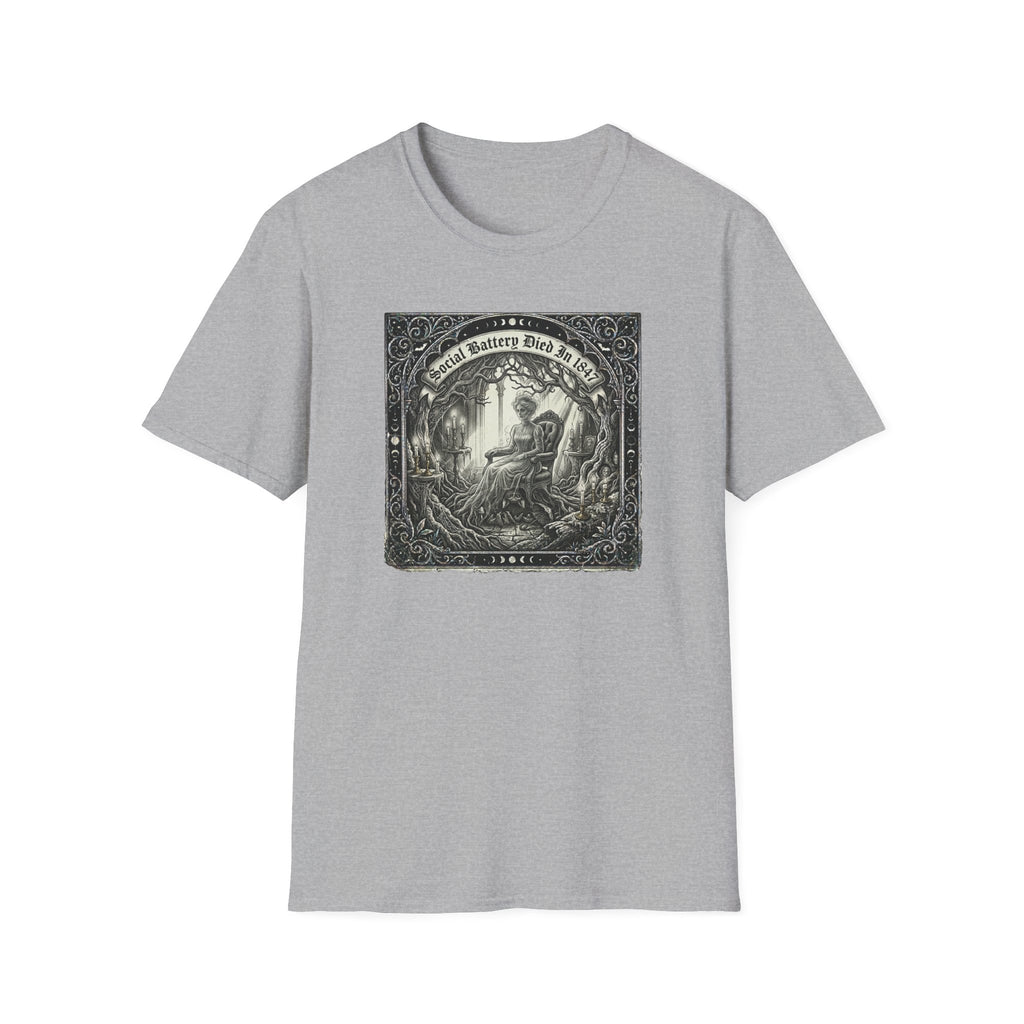 Social Battery Died In 1847 T-Shirt