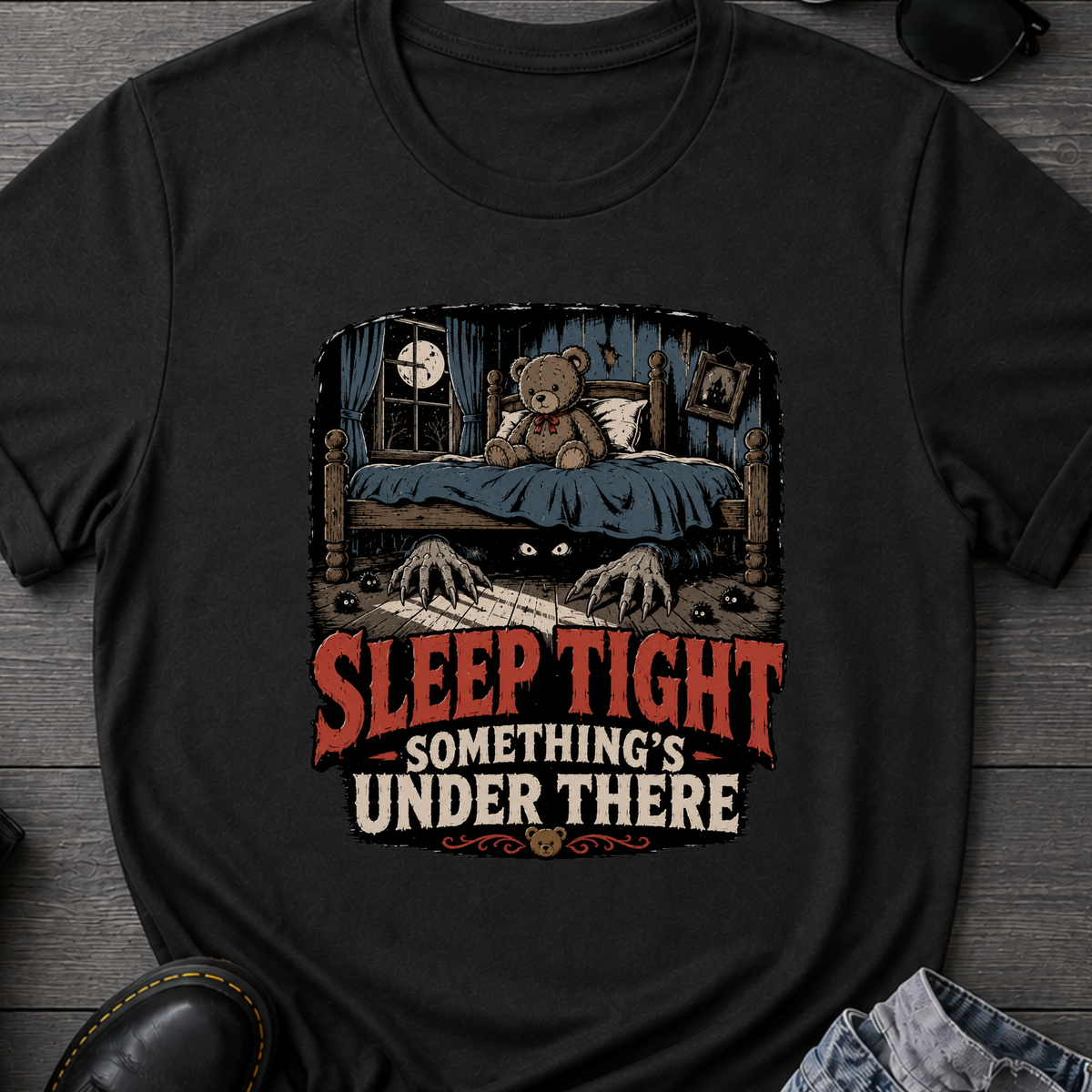 Sleep Tight Something's Under There T-Shirt