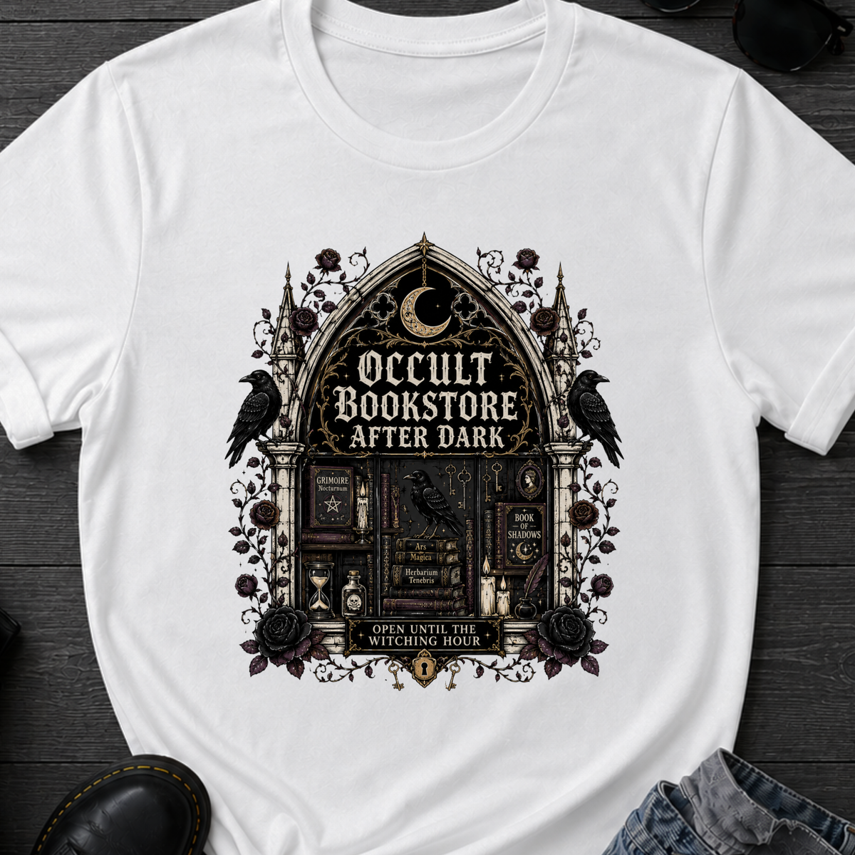 Occult Bookstore After Dark T-Shirt