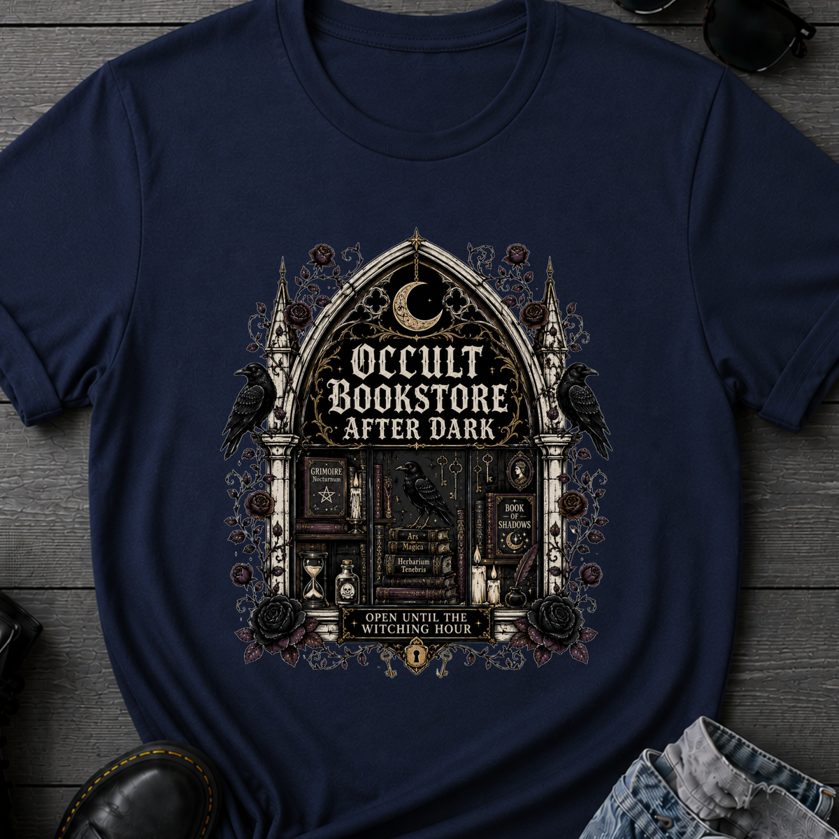 Occult Bookstore After Dark T-Shirt
