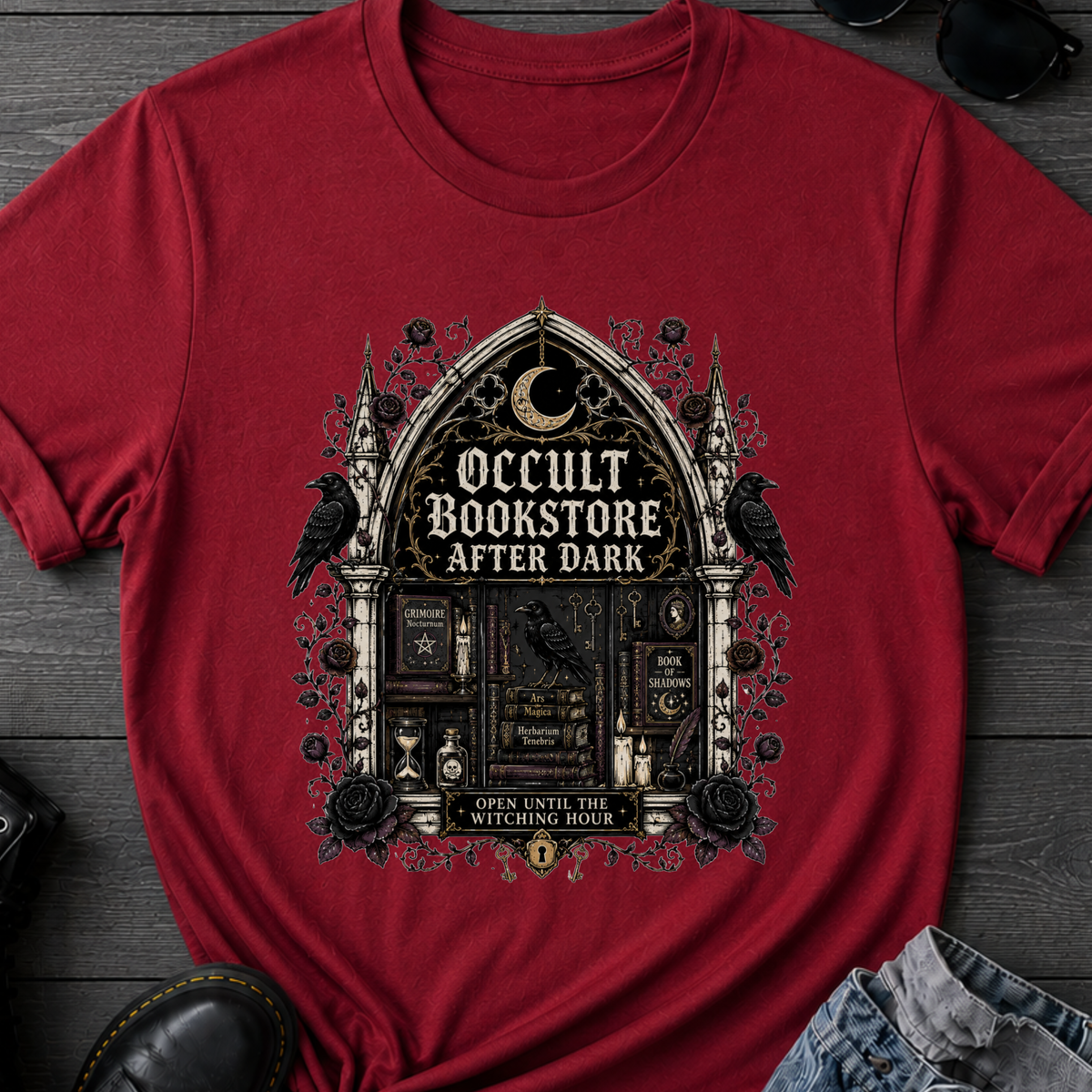 Occult Bookstore After Dark T-Shirt