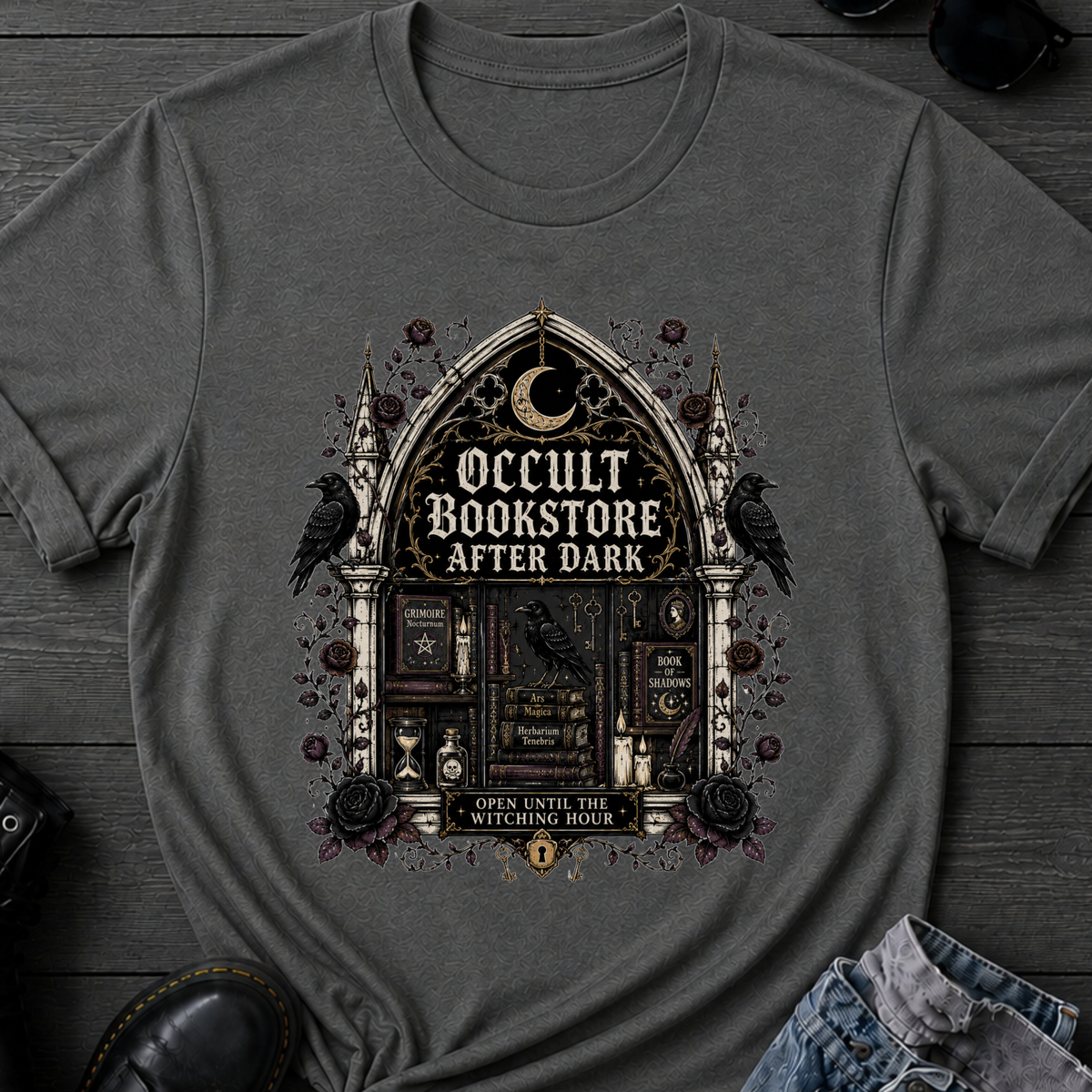 Occult Bookstore After Dark T-Shirt