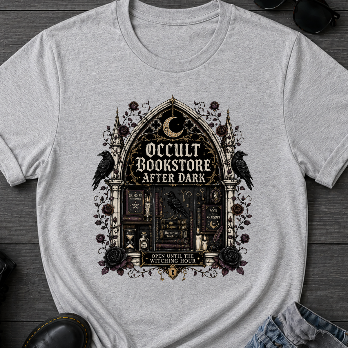 Occult Bookstore After Dark T-Shirt