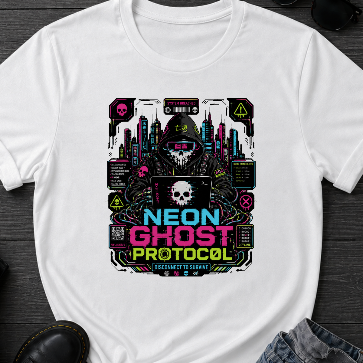 Neon Ghost Protocol T-Shirt