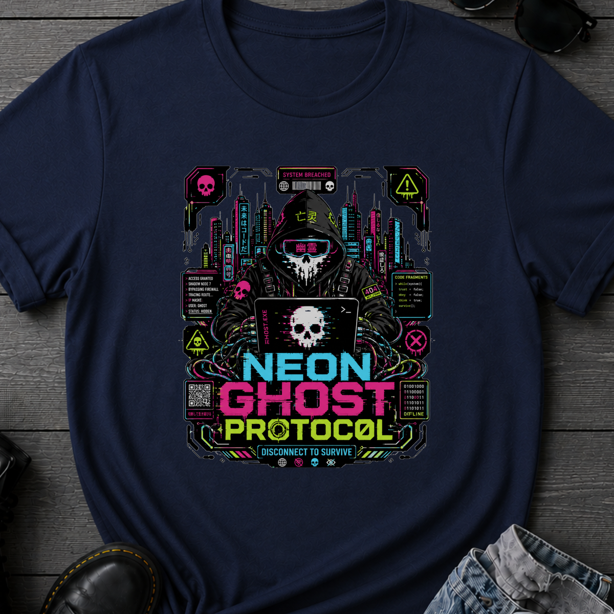 Neon Ghost Protocol T-Shirt