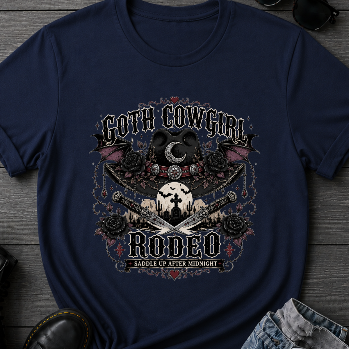 Gothic Cowgirl Rodeo T-Shirt