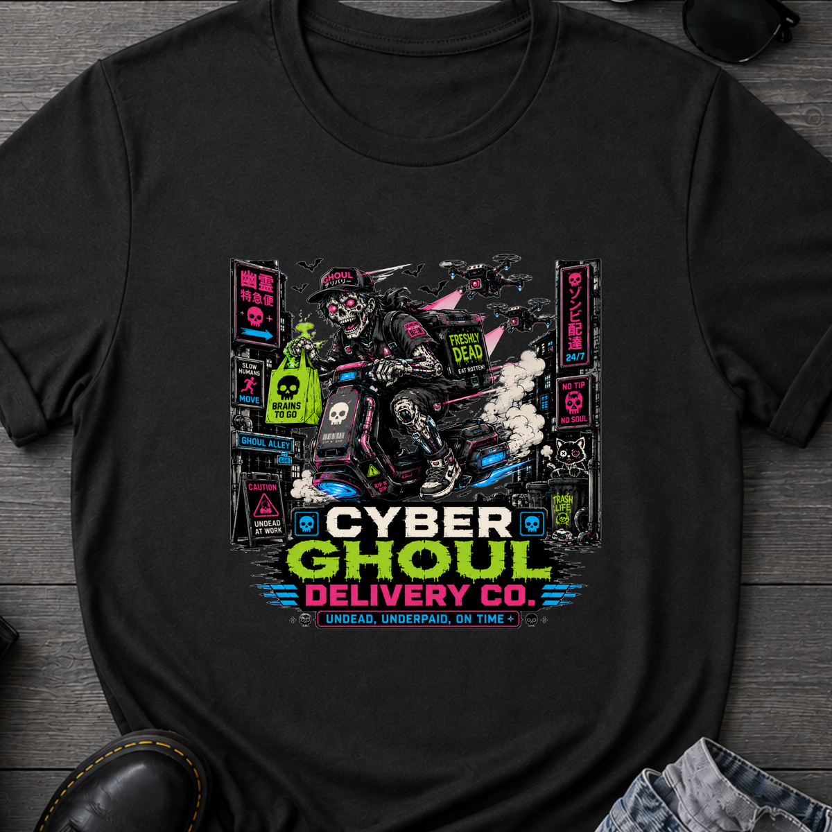 Cyber Ghoul Delivery Co T-Shirt