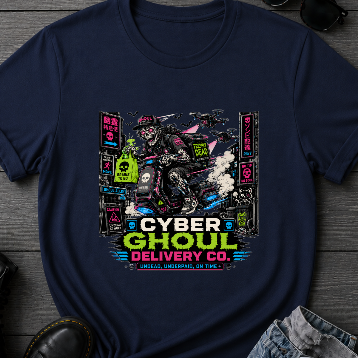 Cyber Ghoul Delivery Co T-Shirt