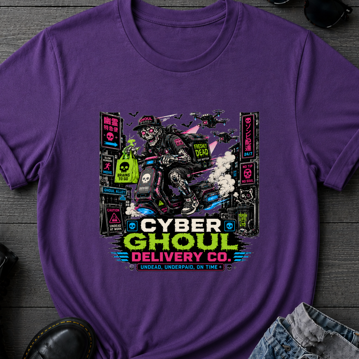 Cyber Ghoul Delivery Co T-Shirt