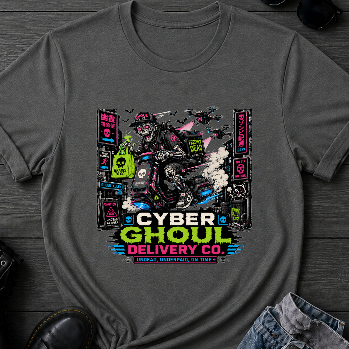 Cyber Ghoul Delivery Co T-Shirt