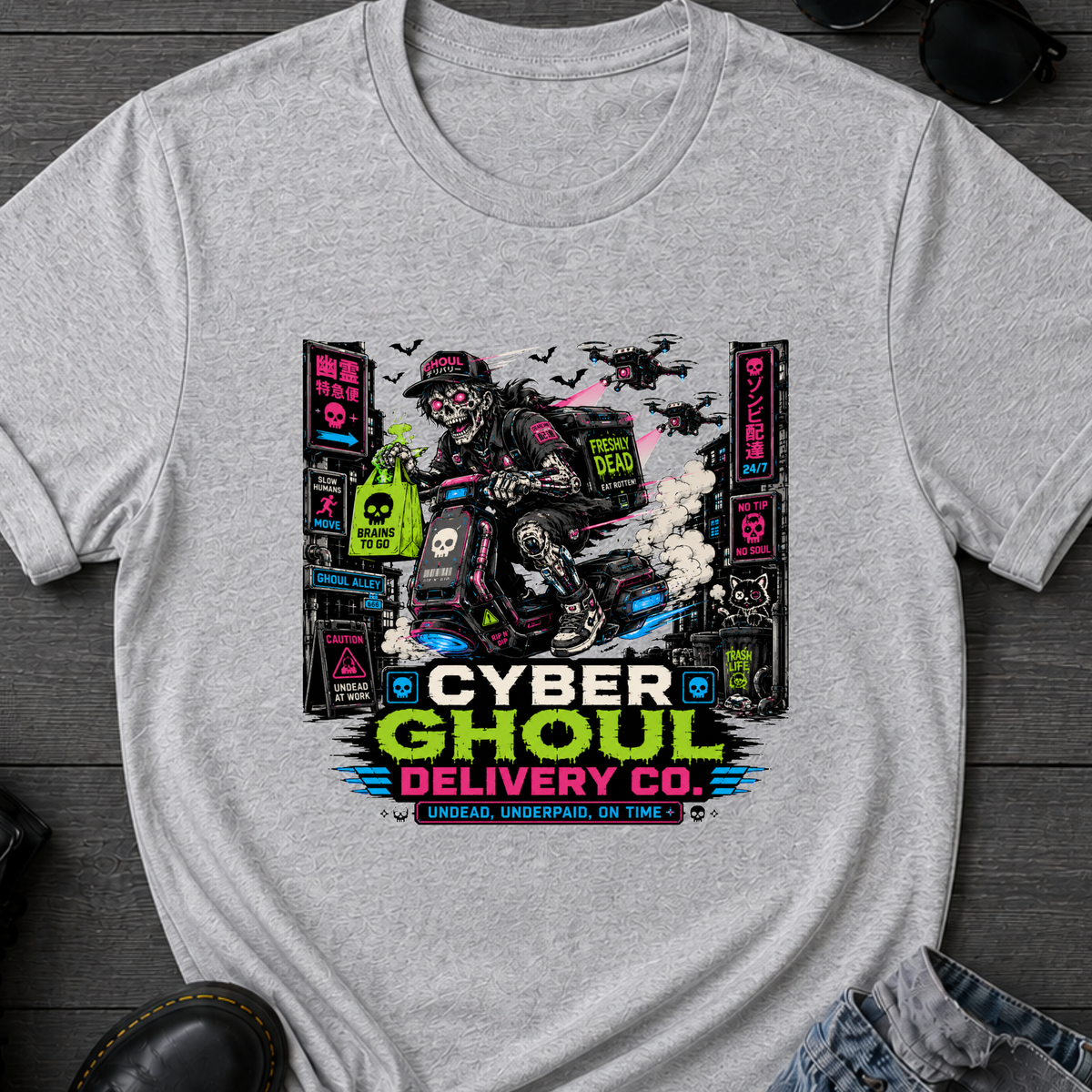 Cyber Ghoul Delivery Co T-Shirt