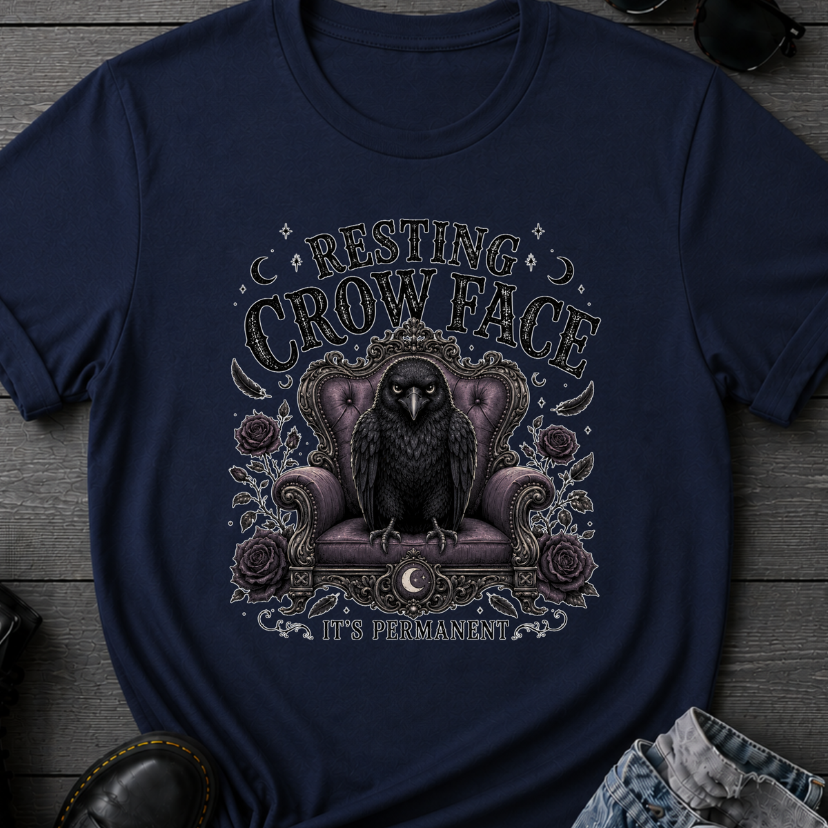 Resting Crow Face T-Shirt