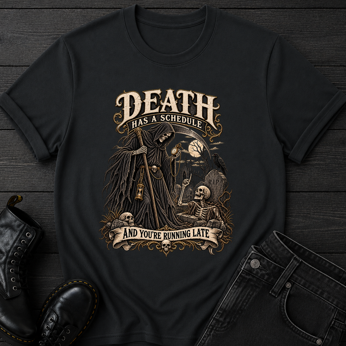 Death Has A Schedule T-Shirt
