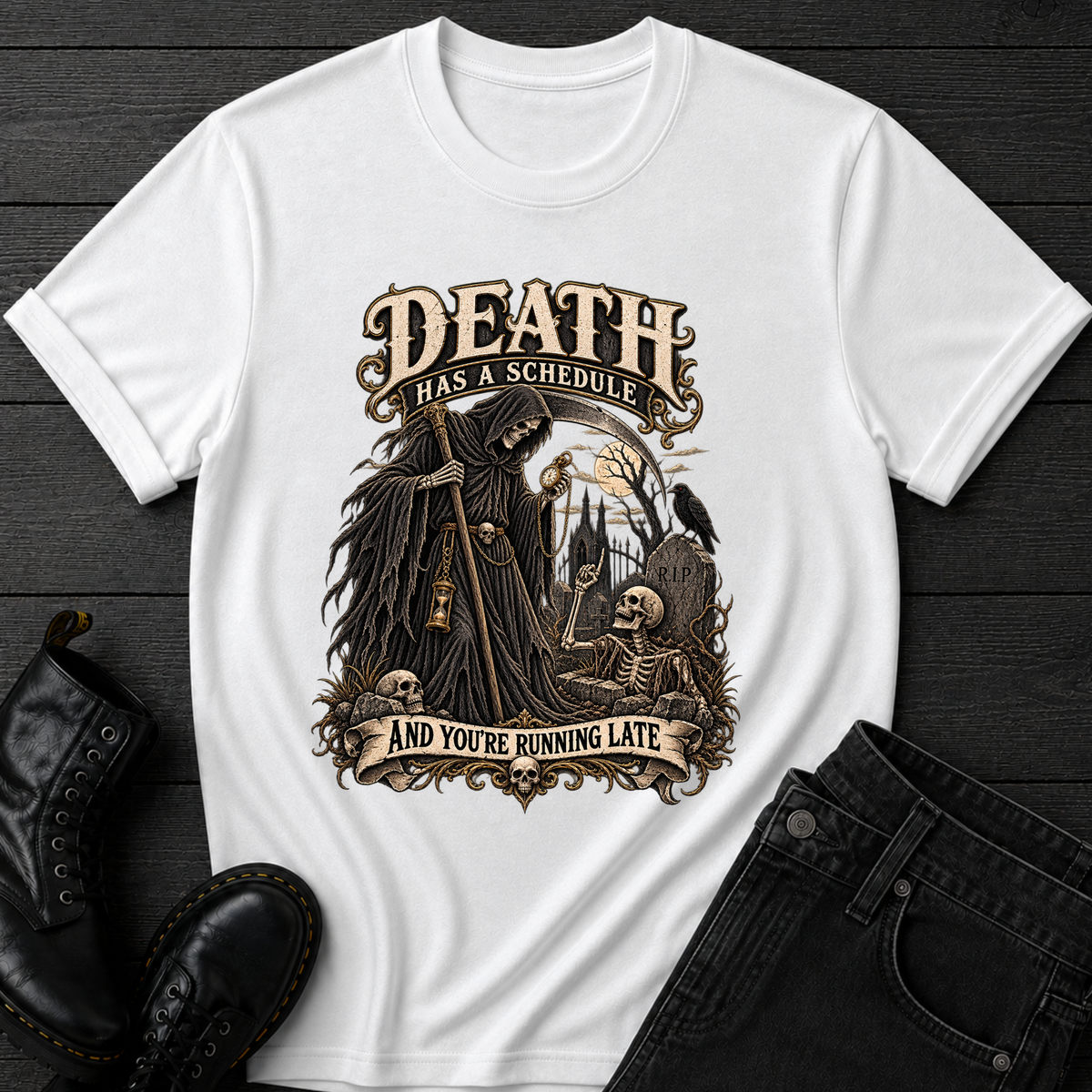 Death Has A Schedule T-Shirt