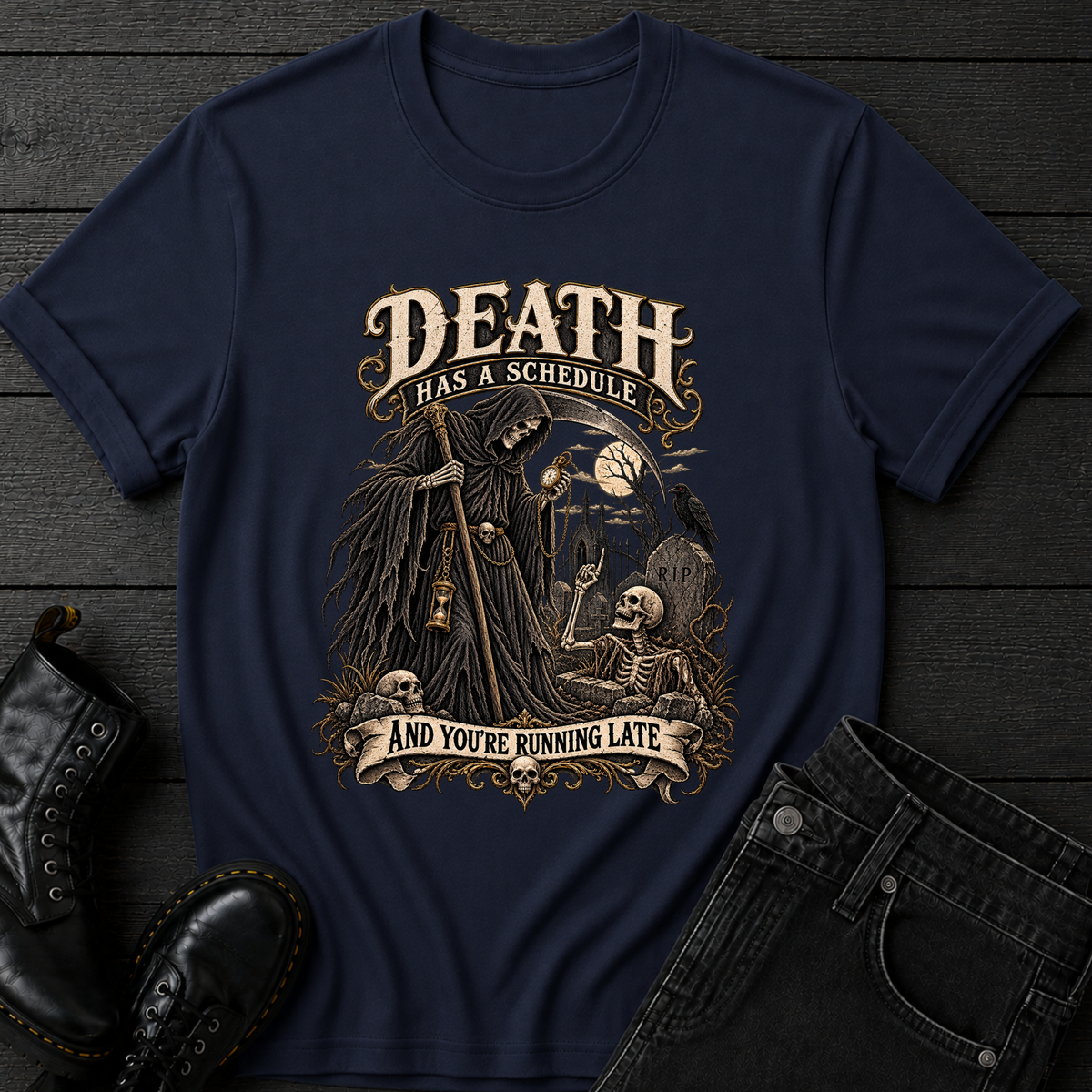 Death Has A Schedule T-Shirt