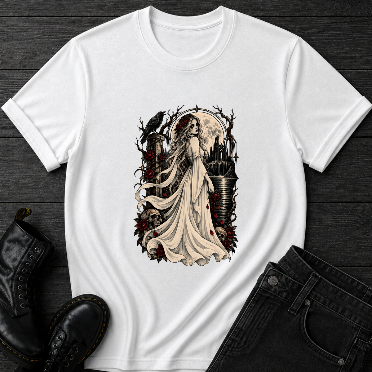 Woman In White T-Shirt