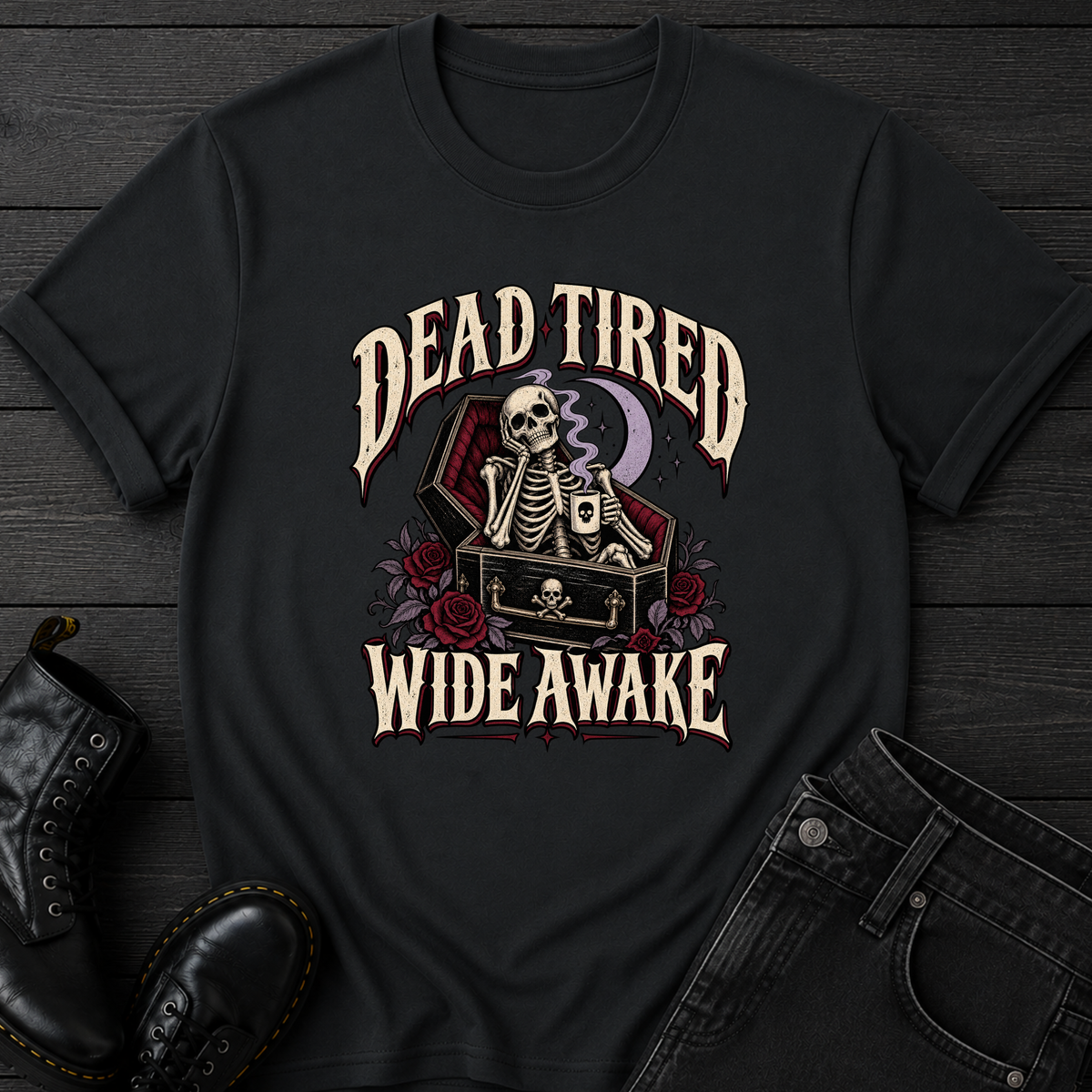 Dead Tired Wide Awake T-Shirt
