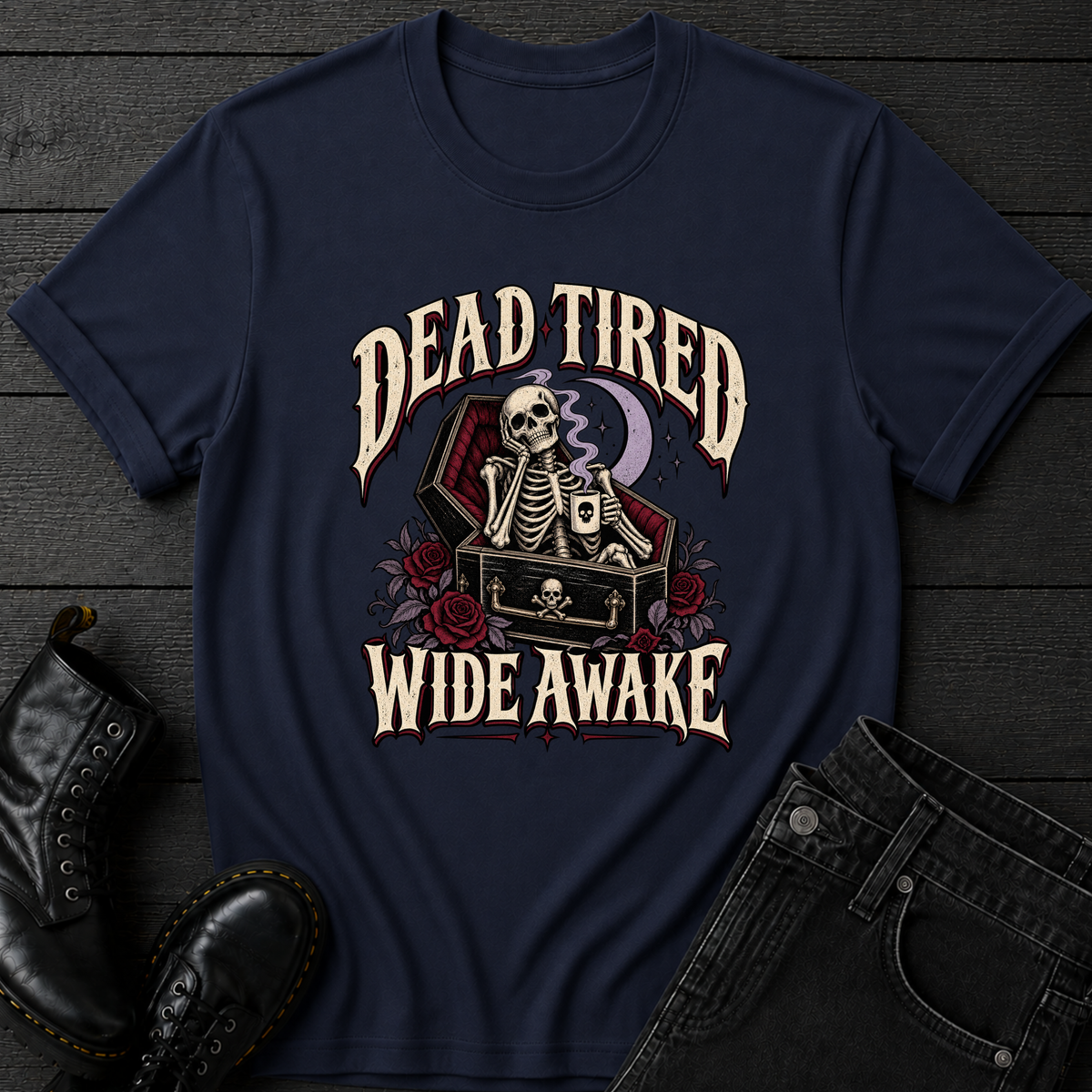 Dead Tired Wide Awake T-Shirt