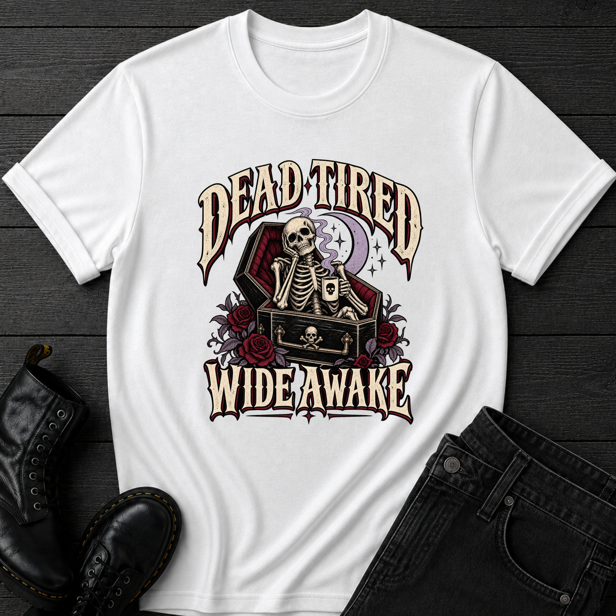 Dead Tired Wide Awake T-Shirt