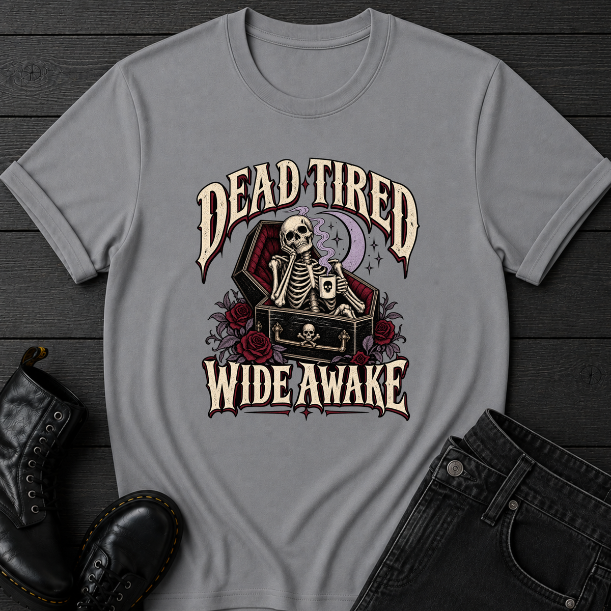 Dead Tired Wide Awake T-Shirt