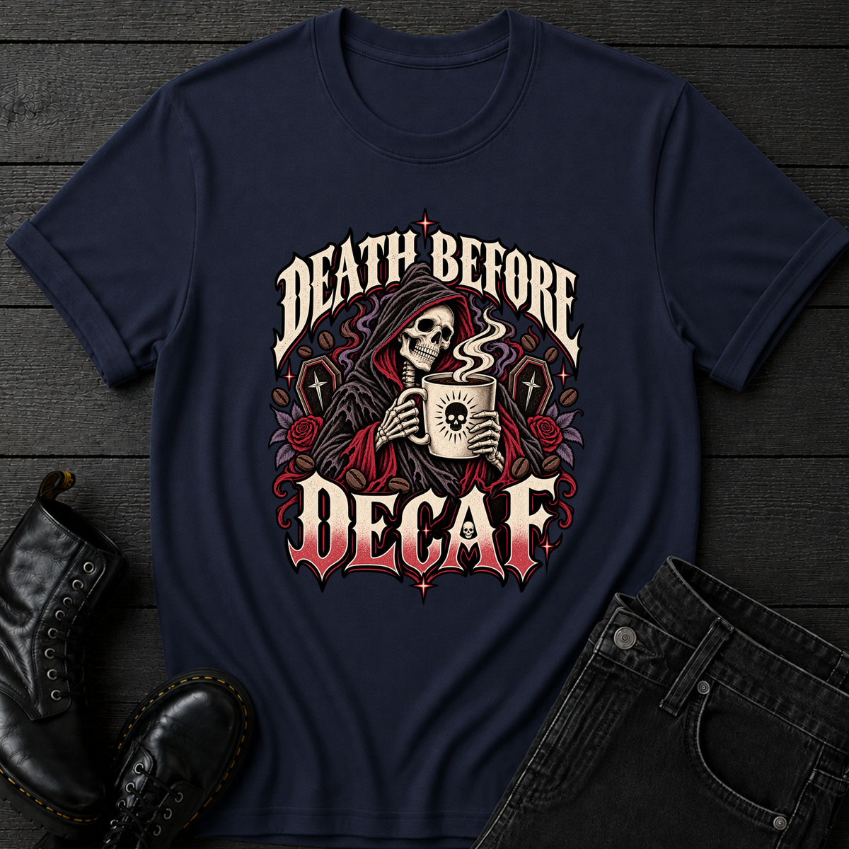 Death Before Decaf T-Shirt