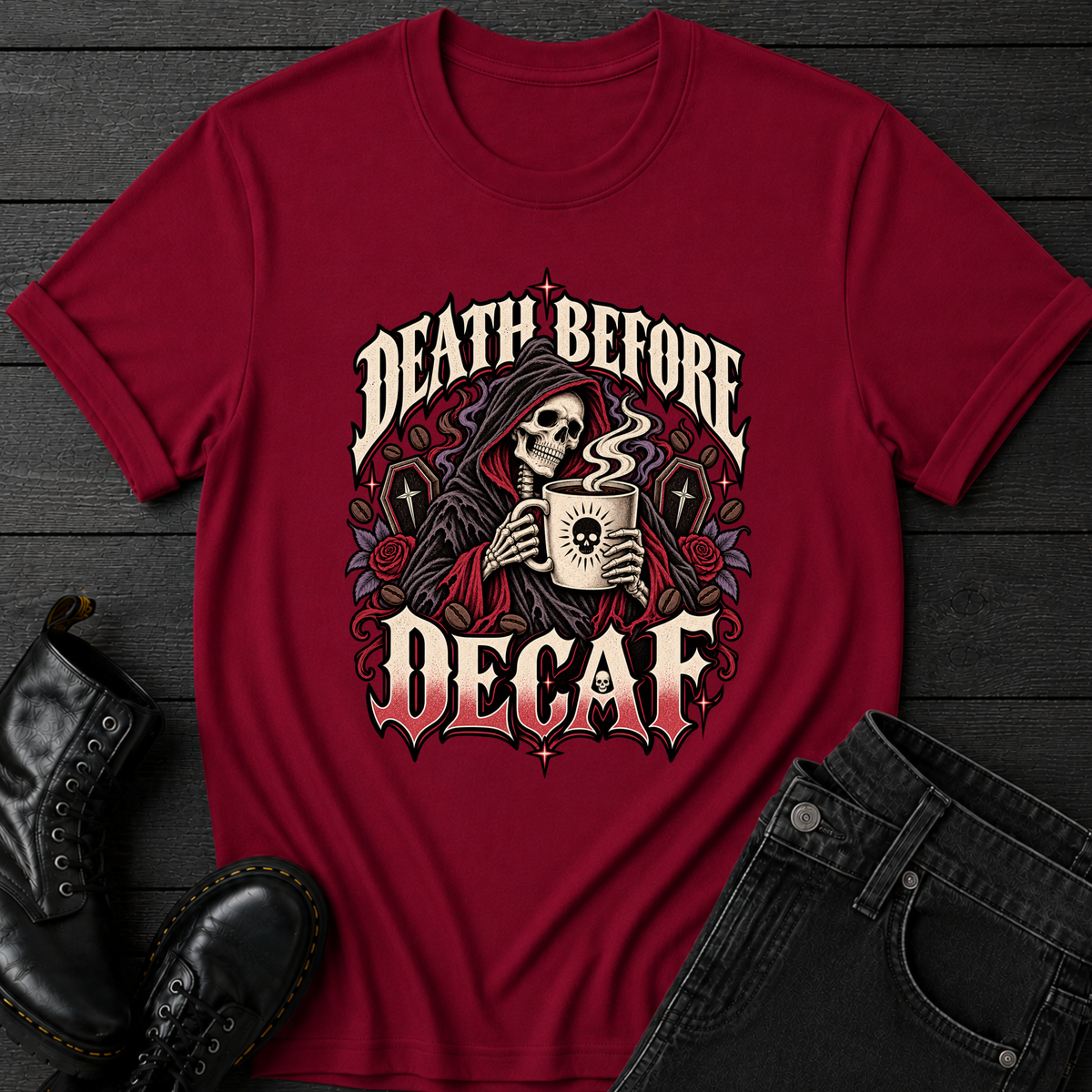 Death Before Decaf T-Shirt