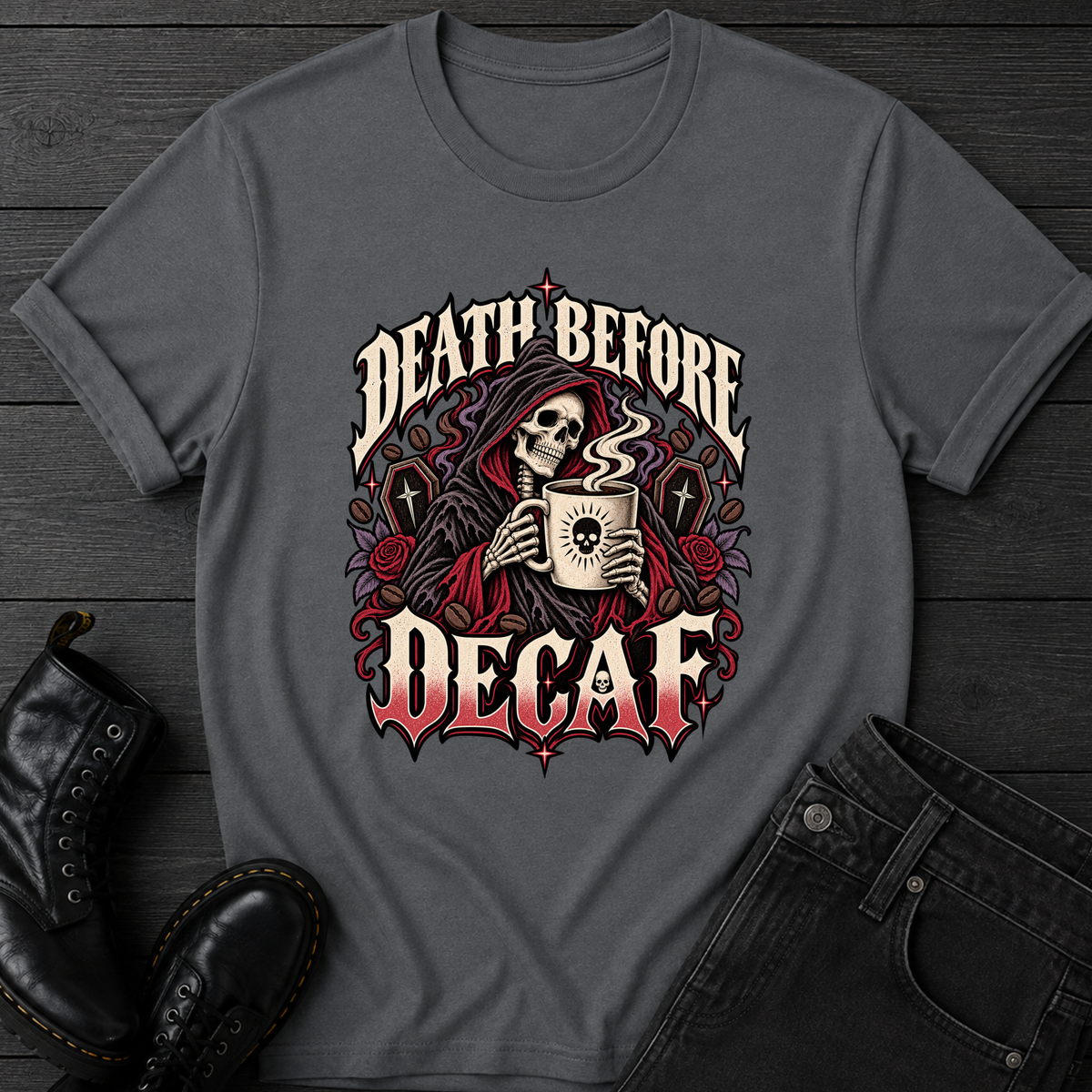 Death Before Decaf T-Shirt