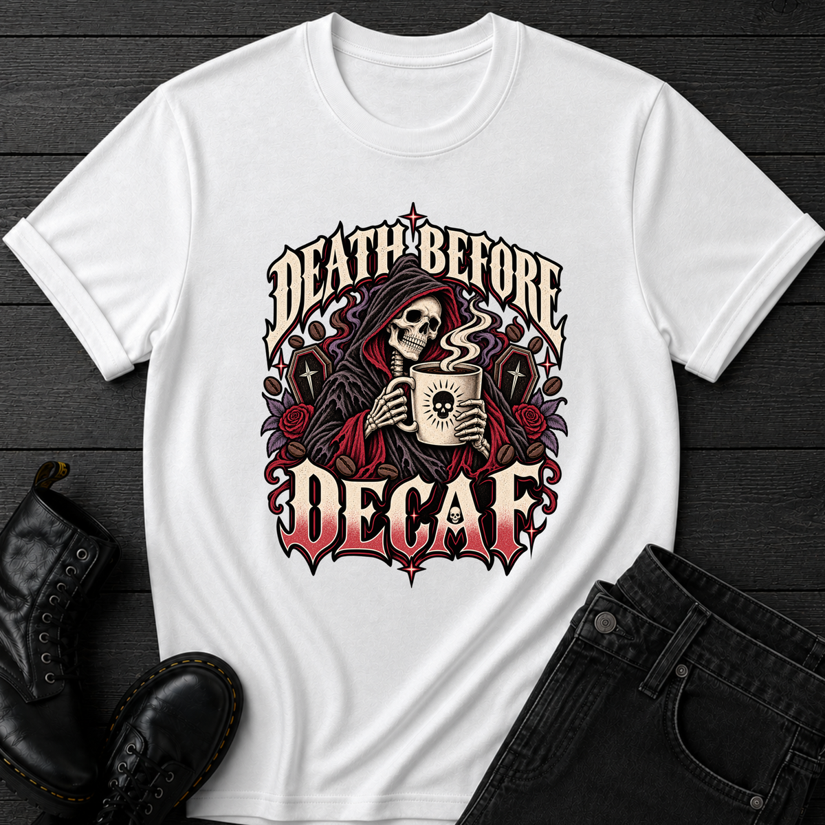 Death Before Decaf T-Shirt