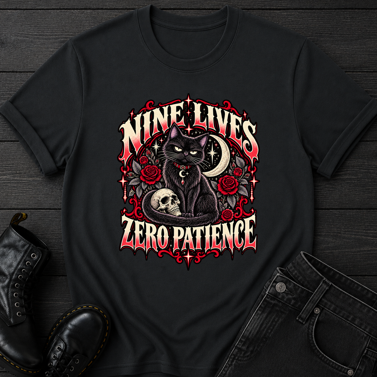 Nine Lives Zero Patience T-Shirt