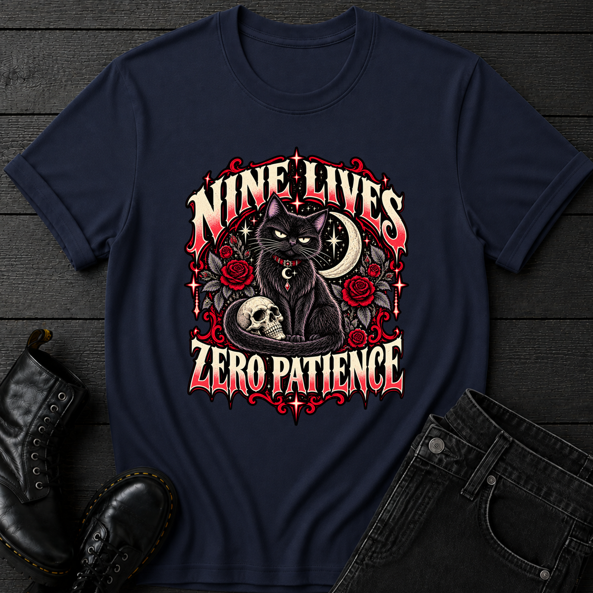 Nine Lives Zero Patience T-Shirt