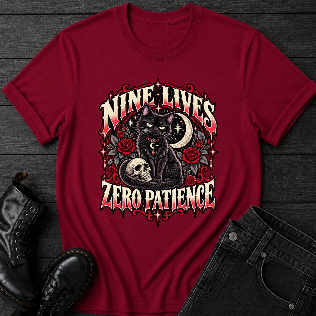 Nine Lives Zero Patience T-Shirt