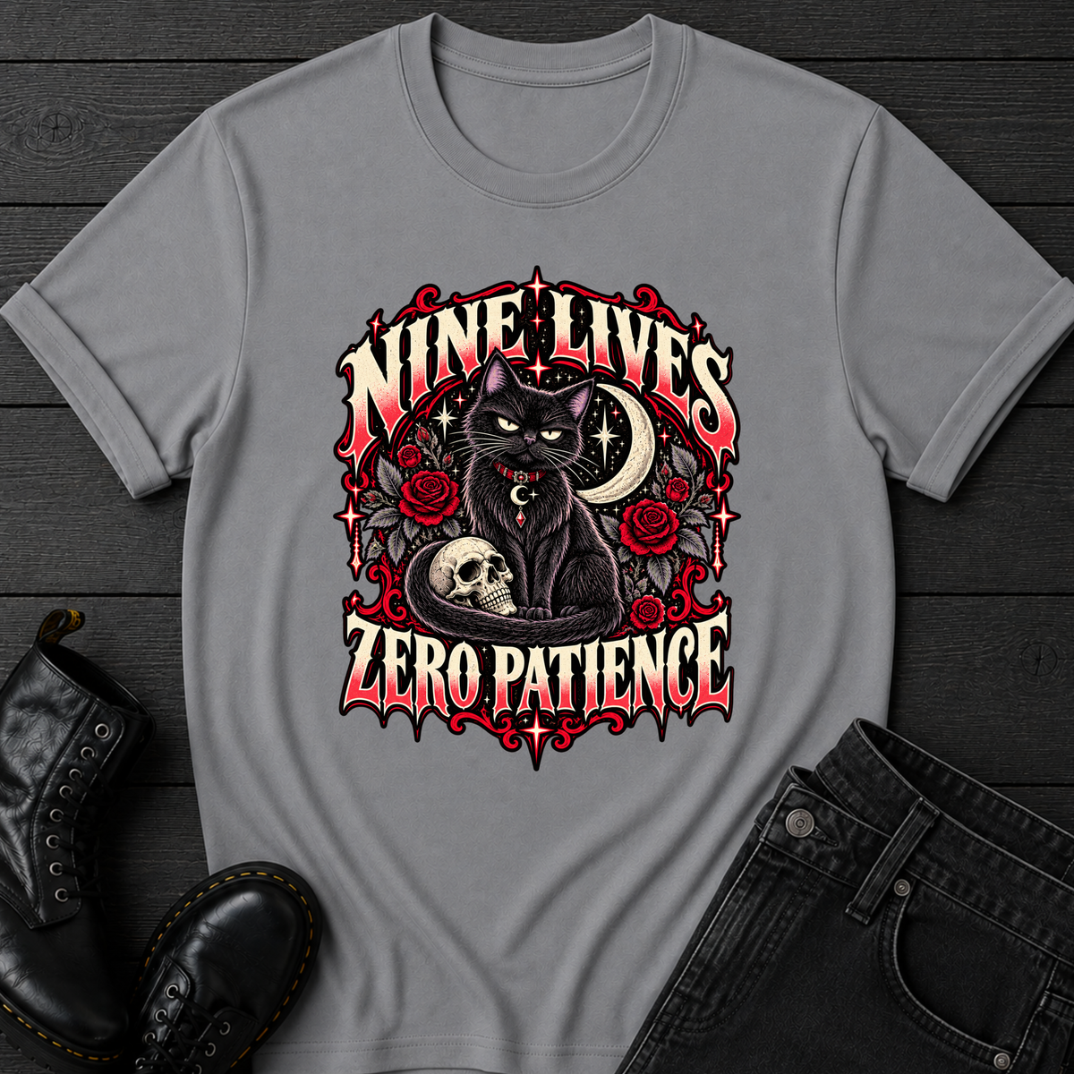 Nine Lives Zero Patience T-Shirt