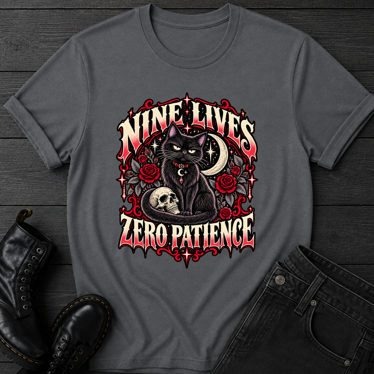 Nine Lives Zero Patience T-Shirt