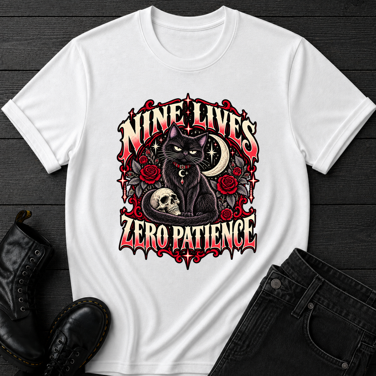 Nine Lives Zero Patience T-Shirt