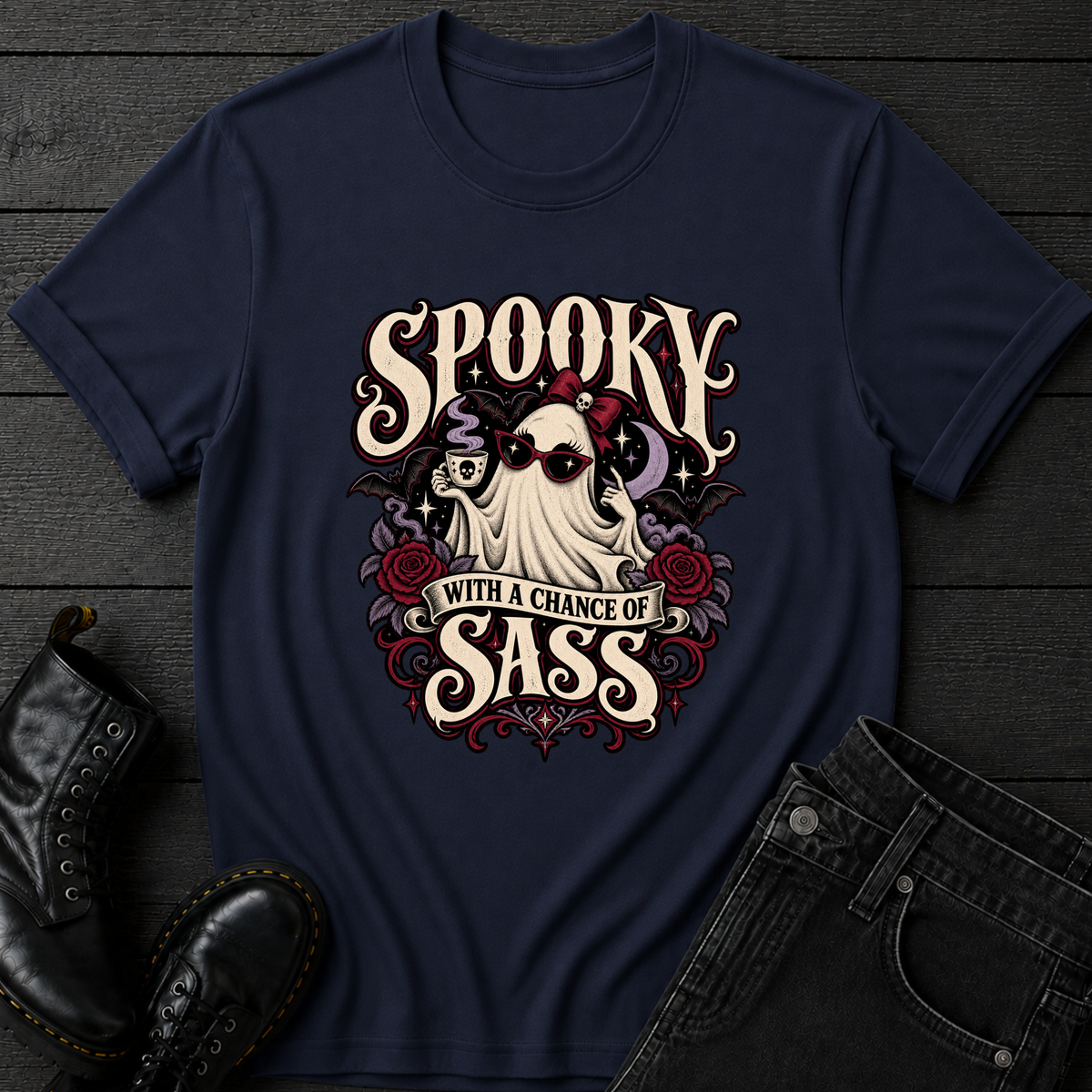 Spooky With A Chance Of Sass T-Shirt