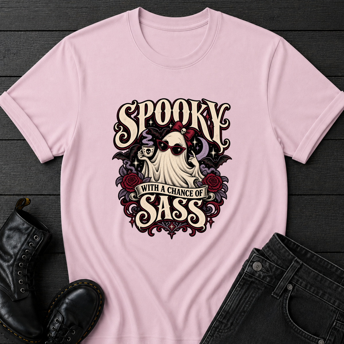 Spooky With A Chance Of Sass T-Shirt
