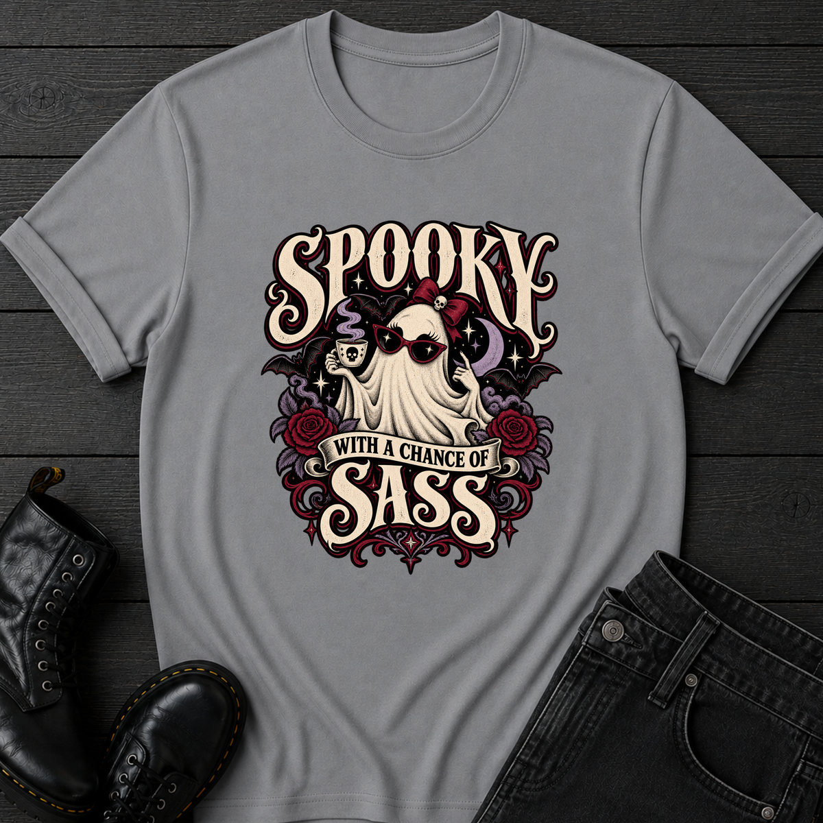 Spooky With A Chance Of Sass T-Shirt