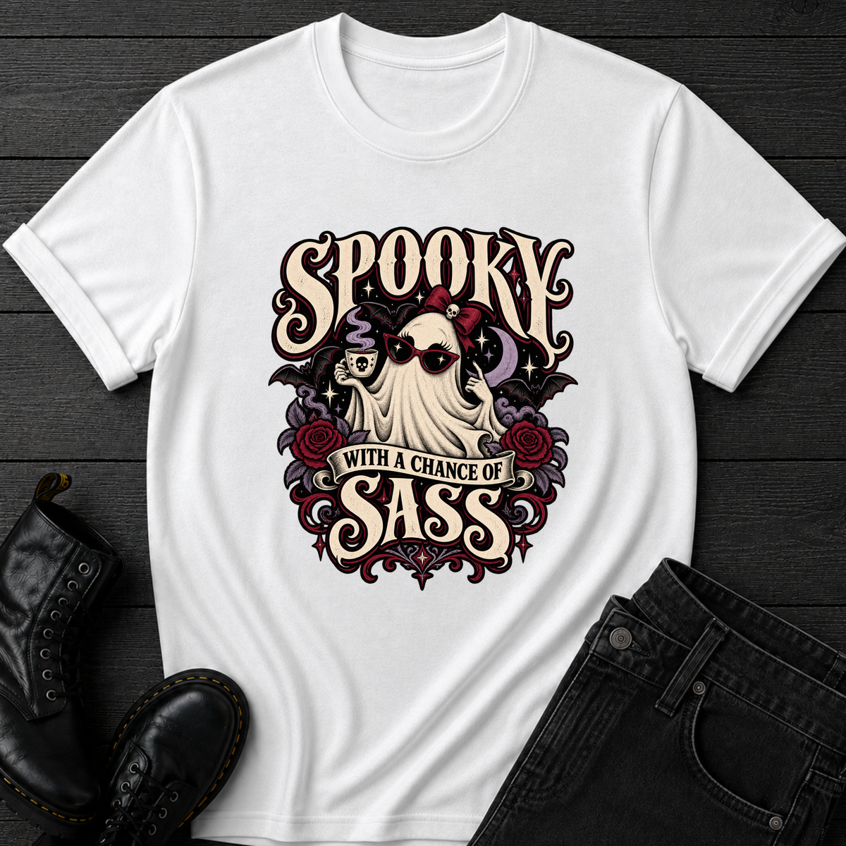 Spooky With A Chance Of Sass T-Shirt