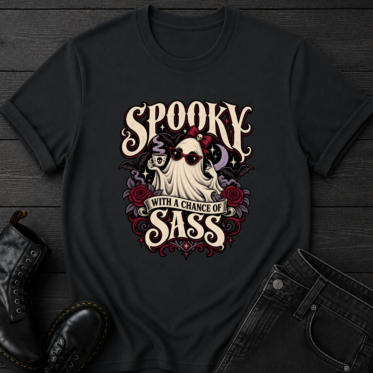 Spooky With A Chance Of Sass T-Shirt