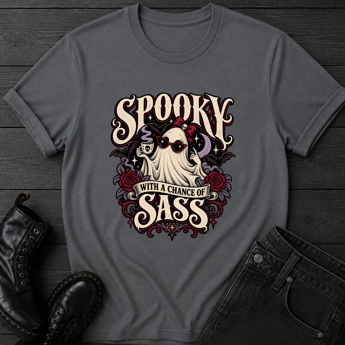 Spooky With A Chance Of Sass T-Shirt