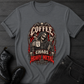 Coffee Chaos Heavy Metal T-Shirt