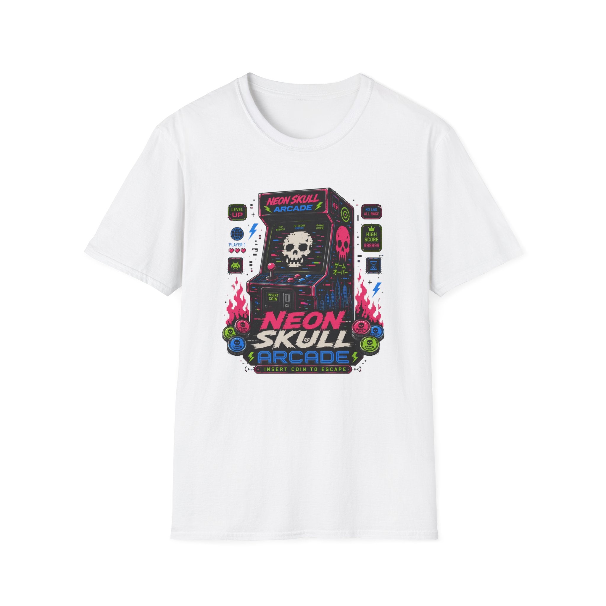 Neon Skull Arcade T-Shirt