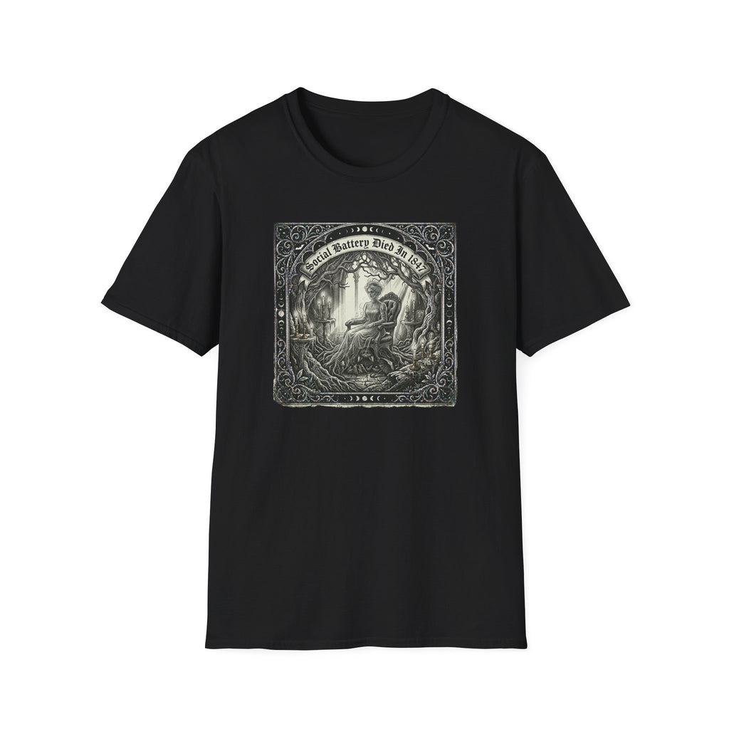 Social Battery Died In 1847 T-Shirt