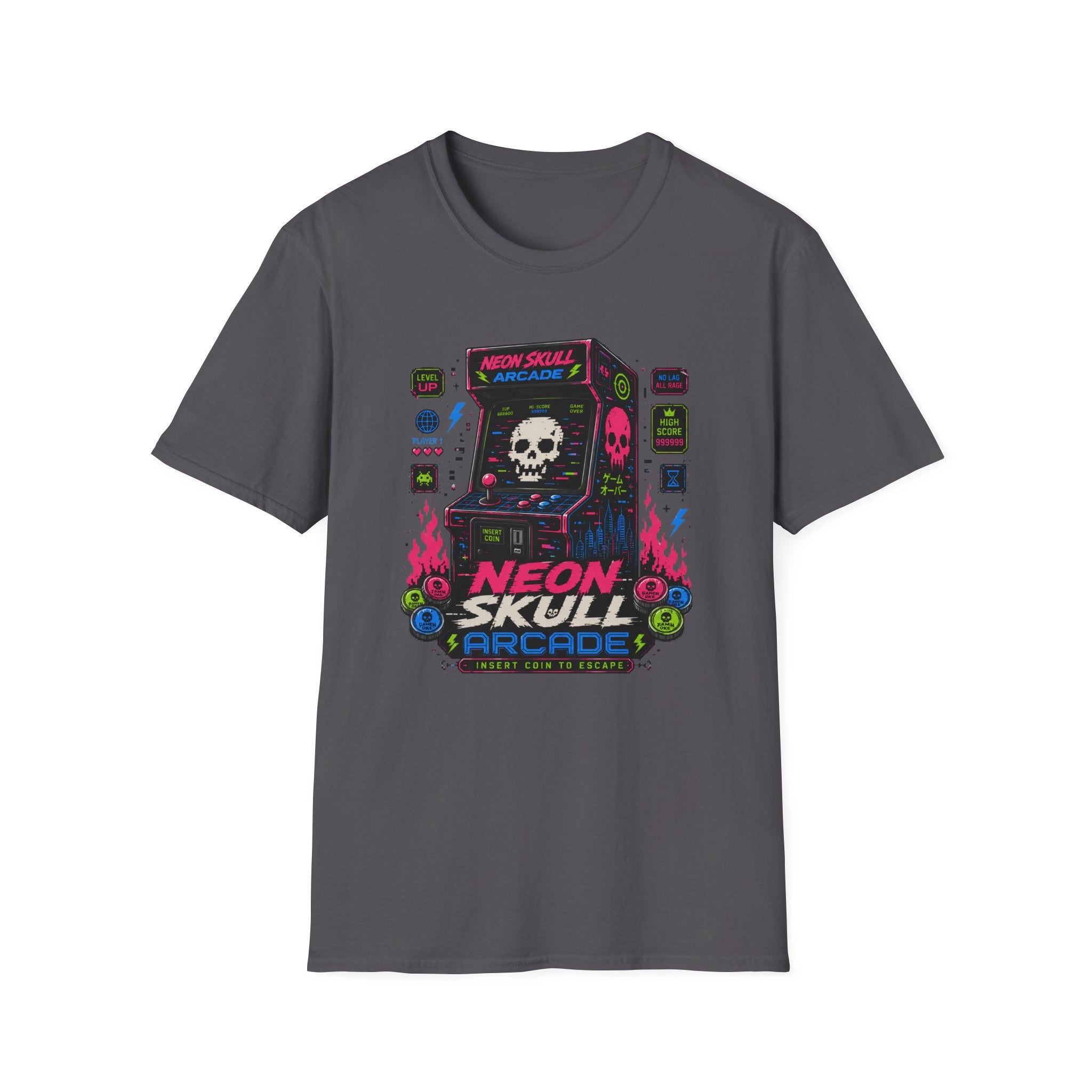 Neon Skull Arcade T-Shirt